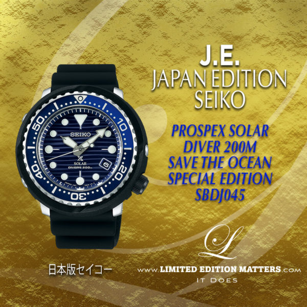 seiko solar chronograph save the ocean