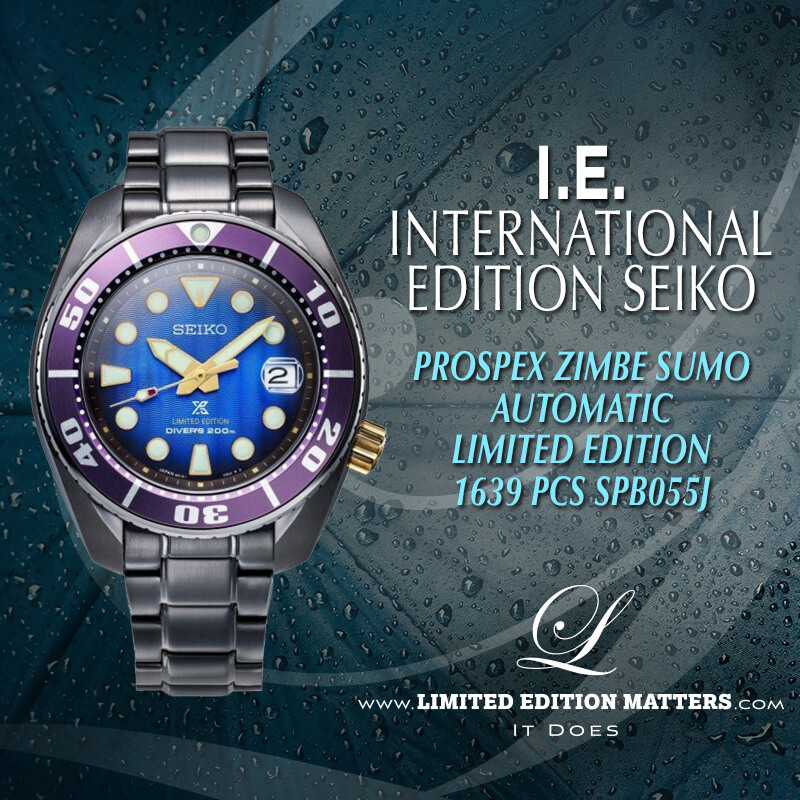 SEIKO PROSPEX ZIMBE SUMO AUTOMATIC PURPLE LIMITED EDITION 1639PCS SPB055J -  Limited Edition Matters