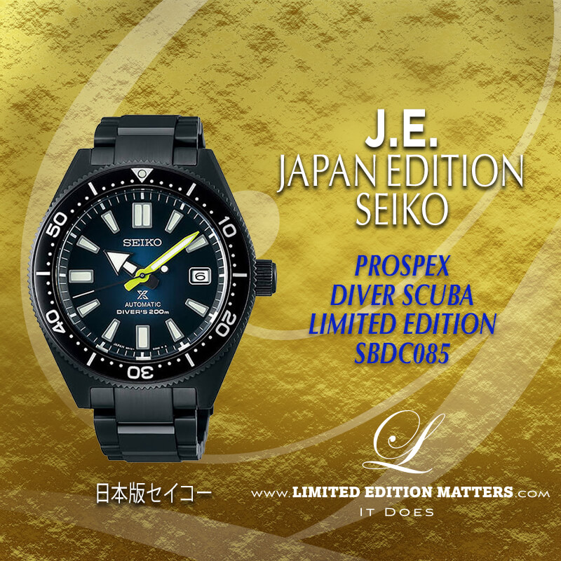 SEIKO JAPAN EDITION PROSPEX AUTOMATIC BLUE BLACK SERIES LIMITED EDITION  SBDC085 - Limited Edition Matters